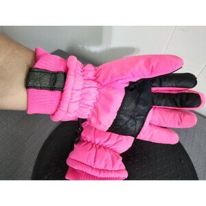 SARANAC Women Hot Pink Waterproof Winter Gloves Size Large